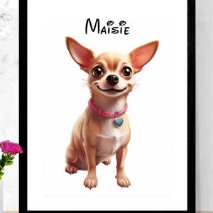 Custom Portrait from Photo-Pet Portrait | Disney-Style Personalized Cartoon Artwork | petful portrait | Art Print | Perfect Pet Gift
