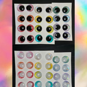 the holographic collection | crochet amigurumi sinker eyes