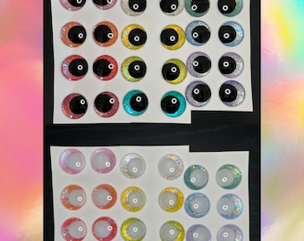 the holographic collection | crochet amigurumi sinker eyes