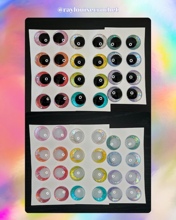 the holographic collection | crochet amigurumi sinker eyes