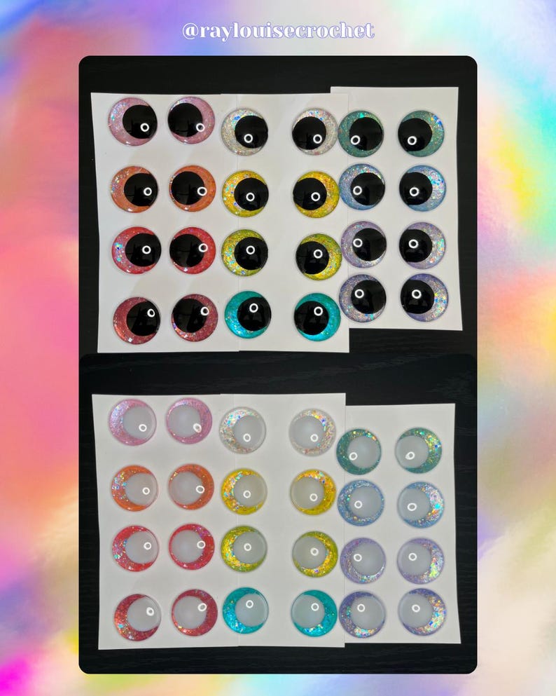 the holographic collection | crochet amigurumi sinker eyes afbeelding 1