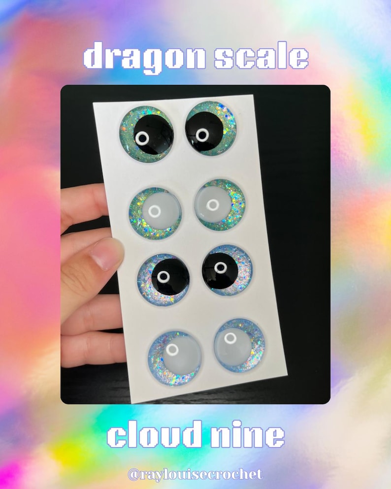 the holographic collection | crochet amigurumi sinker eyes afbeelding 7