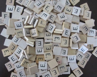 Scrabble Tiles Letters 200 Wood Tiles Letters 200 Letter E Tiles For Scrap Booking Crafting Jewelry Wedding Favors