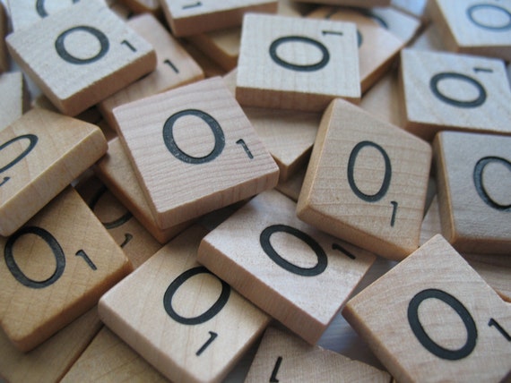 Bag Of 100 Scrabble Tiles All LETTER O