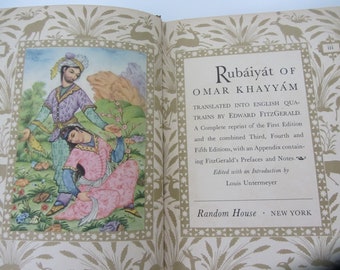 Rubaiyat of Omar Khayyam the Astronomer Poet of Persia Translated in English by Edward Fitzgerald