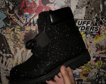 Timberland Black Glitter