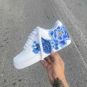 Air Force 1 Blue Flower