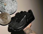 Air Force 1 Black Glitter - Etsy