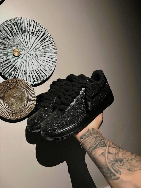 Air Force Black Glitter