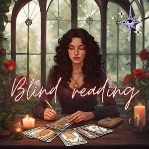 Lectura a ciegas, lectura de cartas del tarot con tres cartas sin preguntas, lectura de tarot, videncia