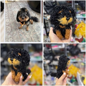 Haustier, gehäkelter Hund, gefüllter Hund, gehäkelter Hund, personalisierter Hund, Geschenk für Hund, gehäkeltes Haustier