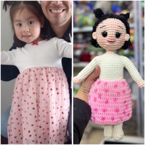 Custom Crochet Doll, Look Alike Doll, Personalized Crochet Doll, custom crochet, Portrait doll, Mini Me Doll, Doll From Picture, custom gift