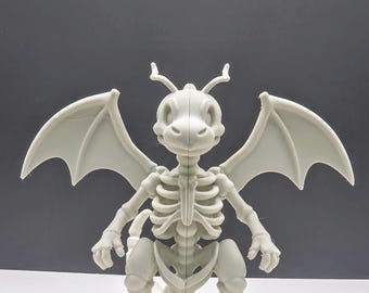 Skeletal Dragon Guardian Figure – Bone-Inspired Collectible