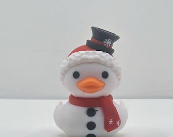 Frosty the Snowman Inspired Collectible Duck – Holiday Cheer in Adorable Form