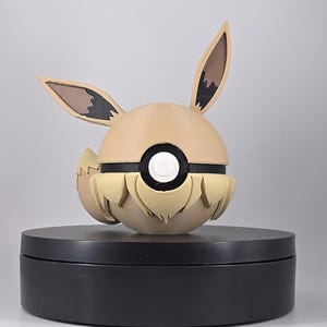 Eevee Iconic Ears and Fluffy Collar Soft Fur Collector Ball