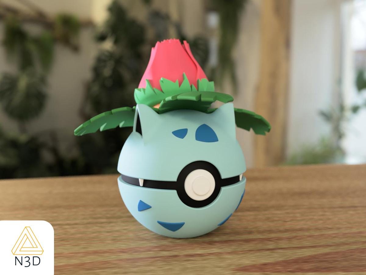 Ivysaur A Collector’s Botanical Classic - Forest Bloom-Inspired Capture Ball