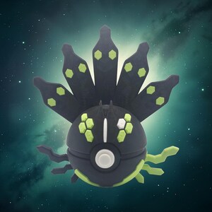3D Printed Cosmic Guardian Creature Ball Display – Hex Core Collector Sphere