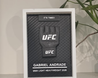 Expositor de guantes de MMA personalizado impreso en 3D: decoración personalizada para deportes de combate