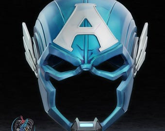 Captain America Collector Mask – Heroic Fan Display Piece