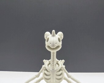 Skeletal Sea Guardian Figure – Bone-Inspired Creature Collectible