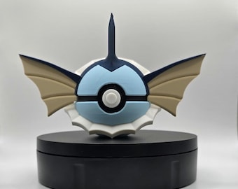 Vaporeon - Diseño elegante con estilo Fin-Tail, bola de colección inspirada en Watercrest