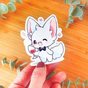 Sticker kawaii Fête de chat | Sticker à offrir, sticker bouteille d’eau, sticker smartphone, sticker journal, sticker kindle