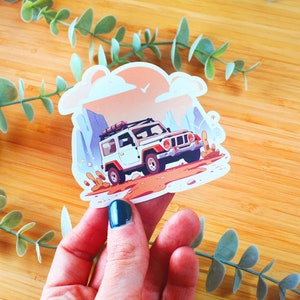 Sticker kawaii Jeep | Sticker voiture, sticker gourde, sticker smartphone, sticker journal, sticker kindle