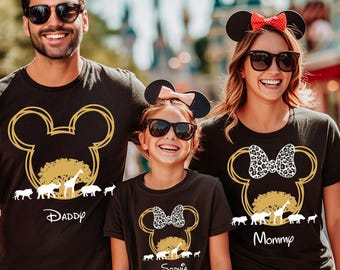 Custom Disney Animal Kingdom Shirts, Safari Family Matching Shirts, Disney Birthday Shirt, Disney Trip Shirts, Disneyworld Family Shirt Gigi