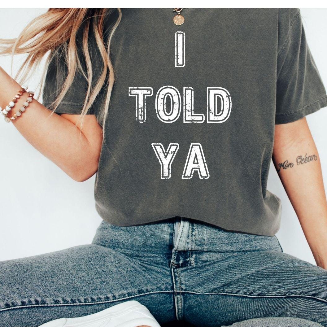 I Told Ya Tshirt Loewe - Etsy