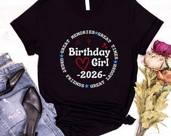 Birthday Crew T-Shirts, Matching Party Group Shirts