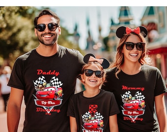 Disney Cars Birthday T-shirt, McQueen Birthday Boy Tee, Pixar Pit Crew Shirt, Lightning Birthday Family Gift, Racing Car Birthday Trip