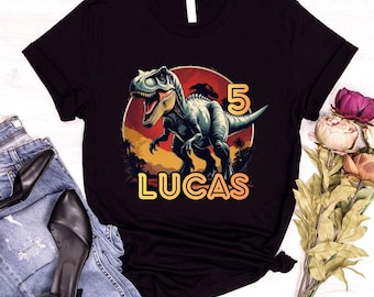 Custom Dinosaur Birthday Shirt, Funny T-Rex Meme Tee