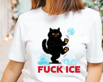 Abolish ICE Cat T-Shirt, Funny Political Tee, Human Rights