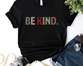 Be Kind Shirt, Retro Christian Graphic Tee, Women's Gift