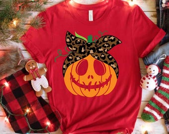 Women's Halloween Ghost Shirt, Halloween Shirt, Cute Pumpkin Shirt,Cute Fall Shirt,Gift for Kids, Spooky Season Shirt, Gift For Halloween