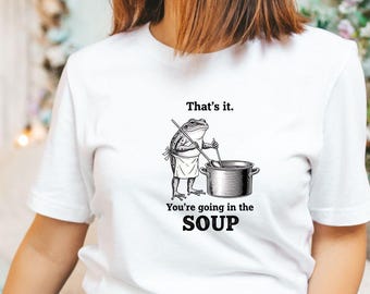 Funny Frog Soup Meme Shirt – Trendy Weirdcore Tee