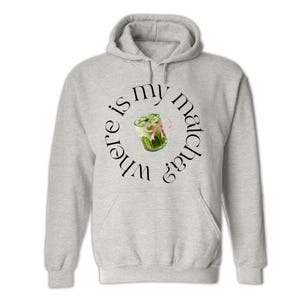 Where Is My Matcha Shirt, Clean Girl Aesthetic Tee, Coquette Matcha Latte Sweatshirt, Trendy Matcha Lover Hoodie image 5