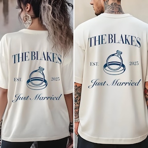 Custom Just Married Shirt: Mr & Mrs Honeymoon Tee