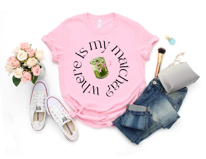 Where Is My Matcha Shirt, Clean Girl Aesthetic Tee, Coquette Matcha Latte Sweatshirt, Trendy Matcha Lover Hoodie image 4