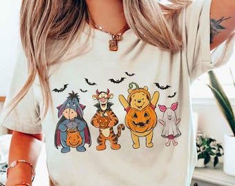 Vintage Winnie The Pooh Halloween Comfort Color Shirt, Pooh & Co Est 1926 Shirt, Pooh and Friends Halloween Shirt, Pooh Pumkin Shirt, WDW