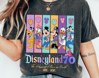Disneyland 70th anniversary 1955-2025 shirt, 70 years of magic shirt, Disneyland family vacation 2026 shirt, Platinum celebration Tee