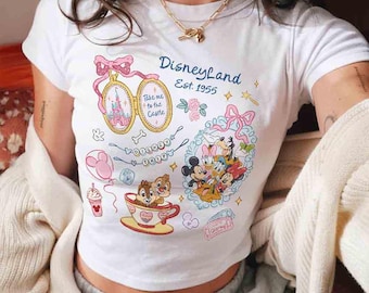 Vintage Disneyland Coquette Baby Tee, Disney Girl Trip 2026 Baby Tee, Disney Castle Tee,Magic Kingdom Shirt, Girl Vacation Shirt