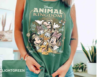 Comfort Colors Animal Kingdom Tank Top, Mickey and Friends Safari, Mickey And Friends Safari Mode Tank Top, Disney Safari Tank Top