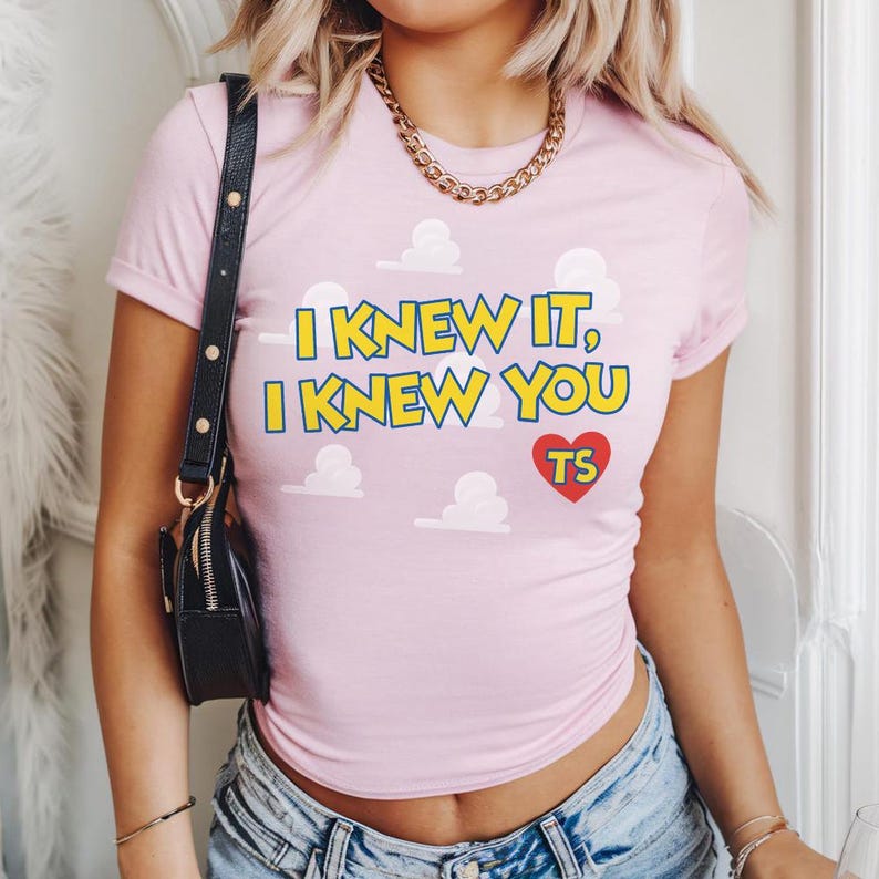 Vintage I Knew It I Knew You Baby Tee, TS and Toy Story 5 Friendship Baby Tee Crop Top, Disneyland Toy Story Family Matching Tees image 9