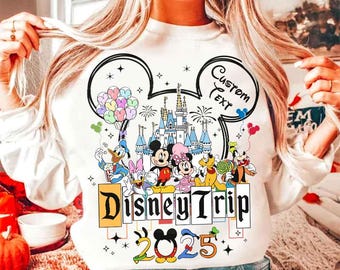 Personalized Family Trip 2025 Shirt Design, Family Vacation Outfit Shirt, Disneyland Matching Tee, Disney Family Trip 2026,Disneyworld Shirt