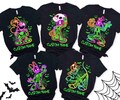 Comfort Color Neon Mickey Skeleton Halloween Shirts, Mickey's Not So Scary Shirts, Disney All Characters Halloween 2025, Disney Trip 2025