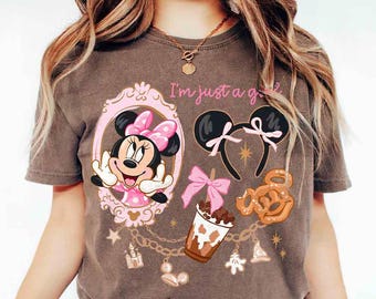 Minnie Coquette Disney Shirts, I'm Just A Girl Minnie Coquette Shirts, Disney Girl Trip Shirts, Disney Besties Shirt, Disney Girls T-Shirt