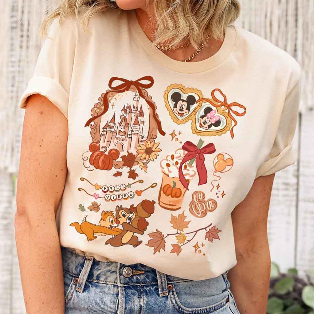 Disney Mickey Fall Castle T-shirt, Disney Tis the Season Shirt, Disney ...
