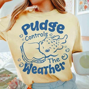 Pudge Controls the Weather Shirt, Lilo and Stitch Inspired Tee, Lilo & Stitch Disney Pudge Shirt, Vintage Style Tee, Disney Fan Gift Idea