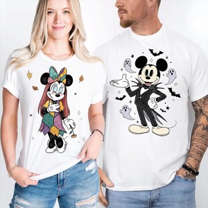 Comfort Colors Disney Halloween Shirt, Mickey and Minnie Shirt, Jack and Sally Shirt, Spooky Season Shirt, Pumpkin T-Shirt bild 4